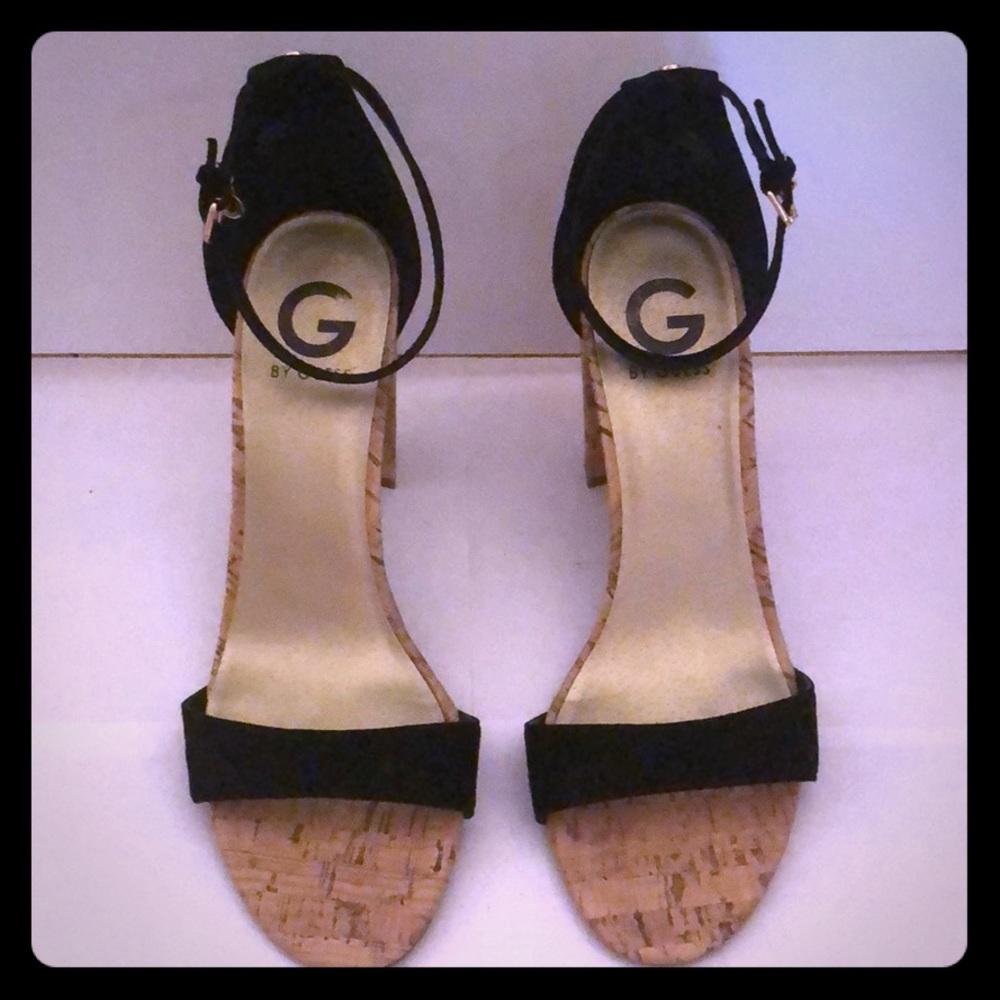 G by Guess black sandals new size 9 1/2
